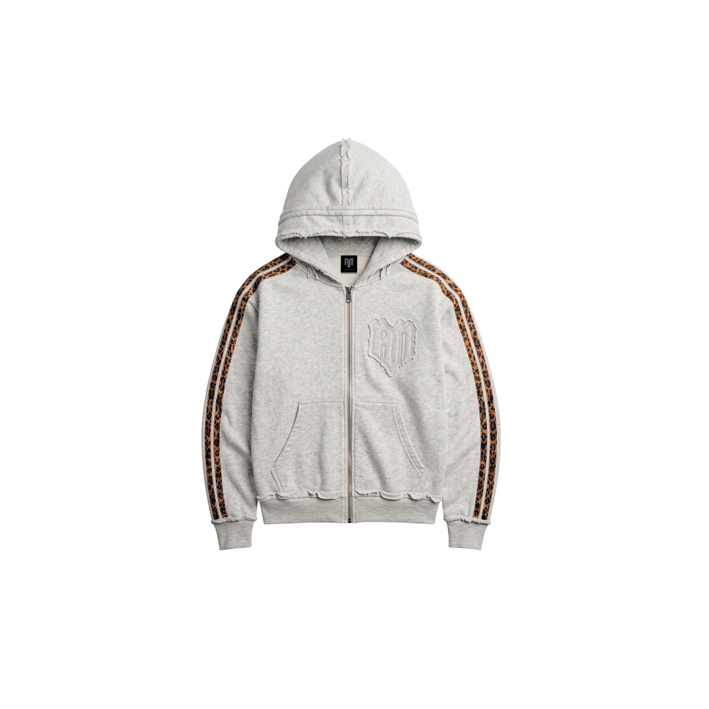 GLAMOUR ZIP HOODIE GREY