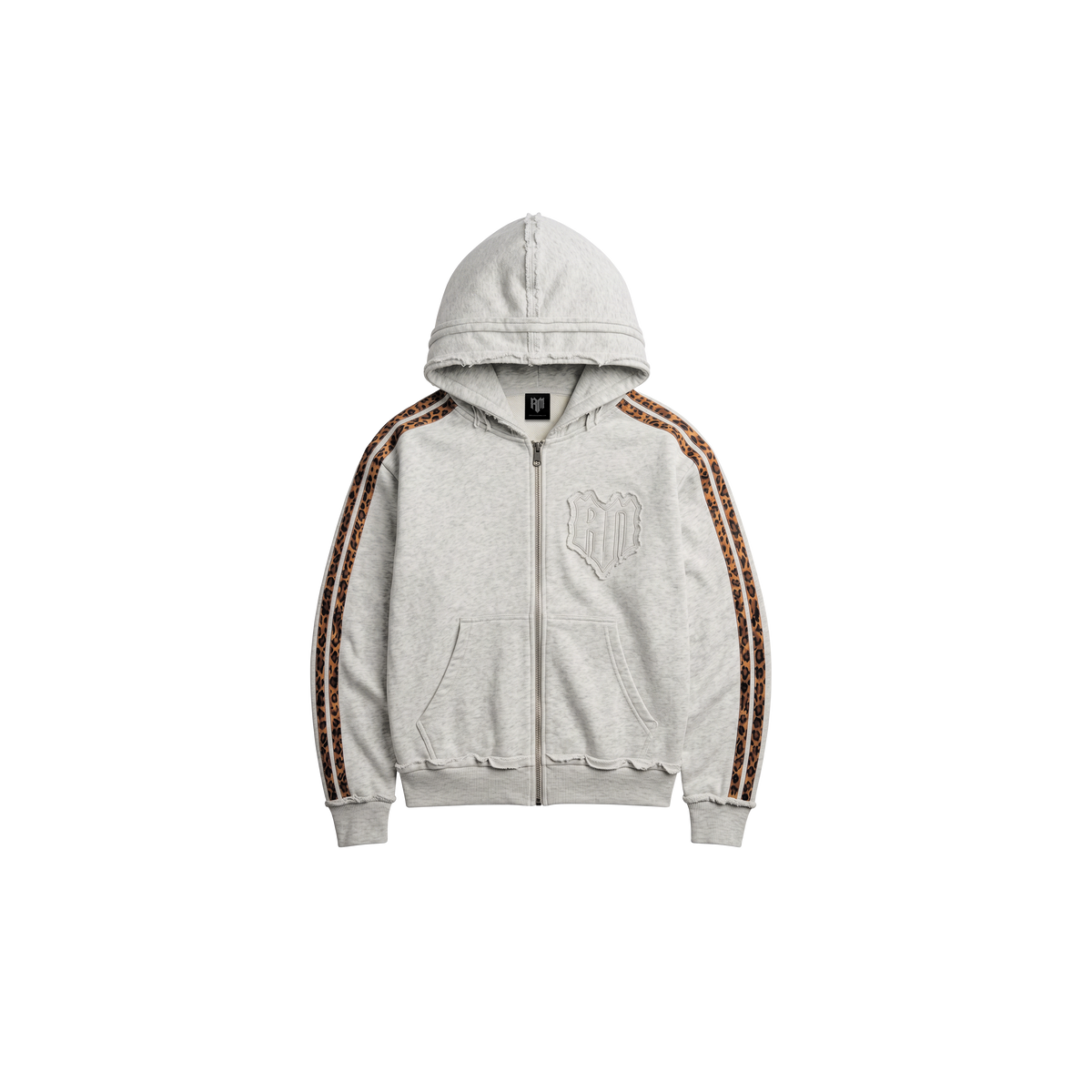 GLAMOUR ZIP HOODIE GREY