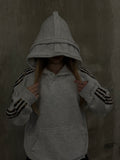 GLAMOUR TRACK HOODIE GREY