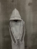 GLAMOUR TRACK HOODIE GREY