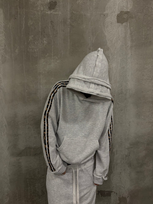 GLAMOUR TRACK HOODIE GREY