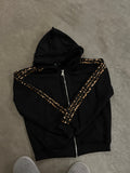 GLAMOUR ZIP HOODIE BLACK