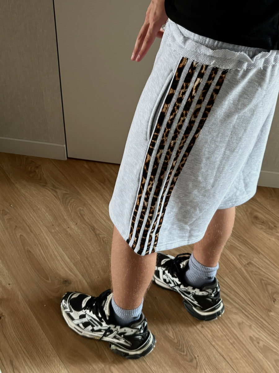 GLAMOUR TRACK SHORTS Long — Gray