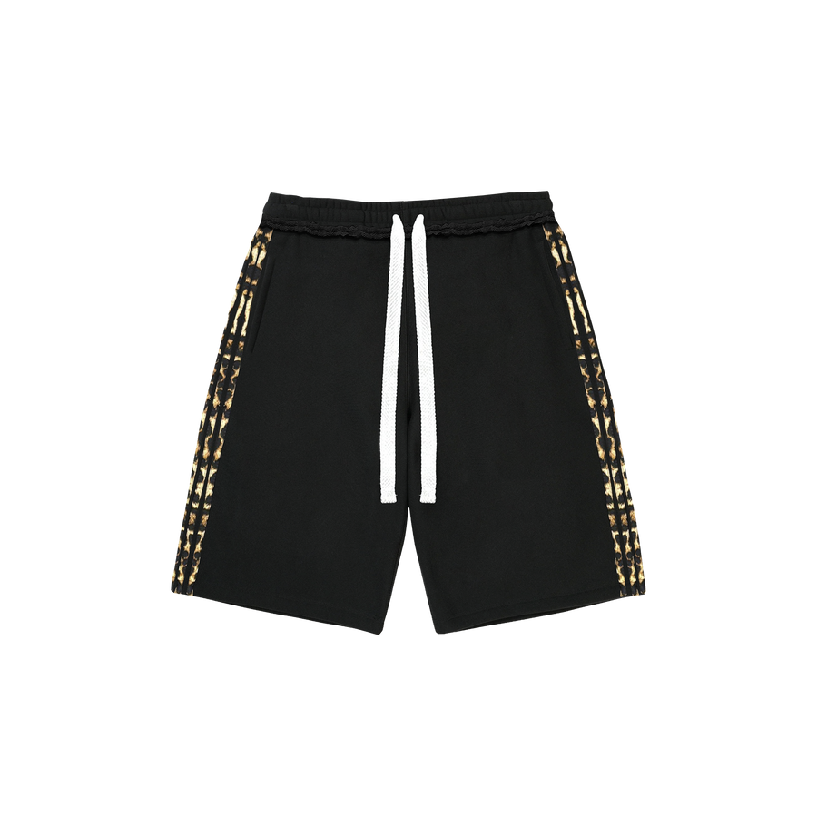 GLAMOUR TRACK SHORTS Long — Black