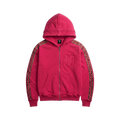 GLAMOUR TRACK ZIP HOODIE PINK