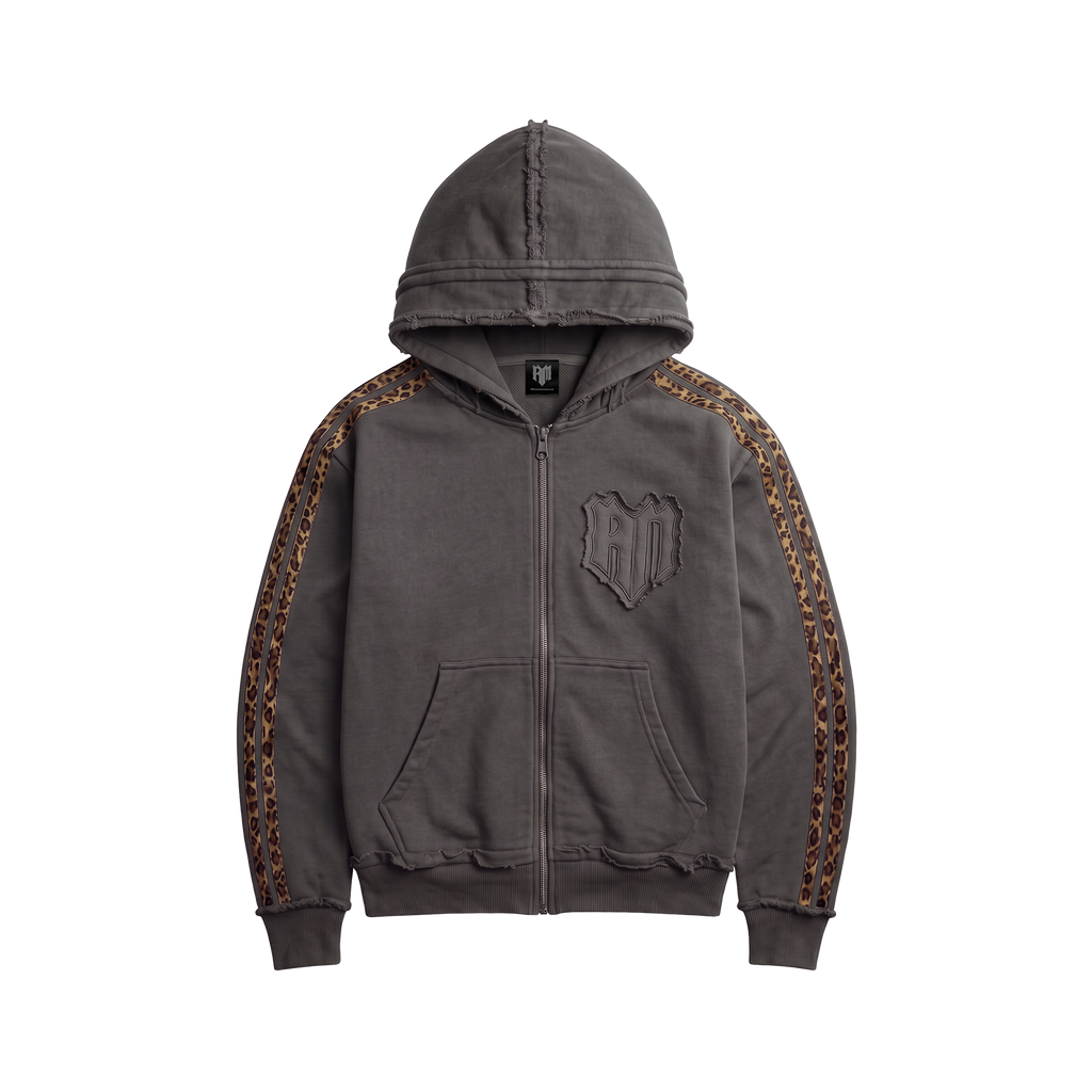 GLAMOUR TRACK ZIP HOODIE GRAFFITI